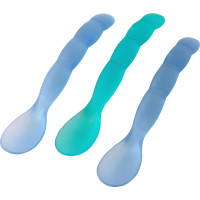 Mam Βρεφικό Σετ Κουτάλια Σιλικόνης  Μπλε/Γαλάζιο για 6+m