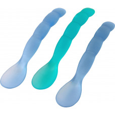 Mam Βρεφικό Σετ Κουτάλια Σιλικόνης  Μπλε/Γαλάζιο για 6+m