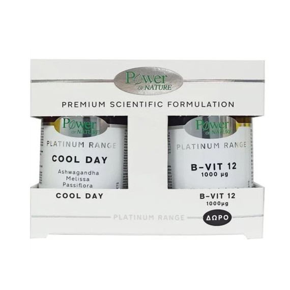 Power Of Nature Platinum Range Cool Day 30 tabs+ B-Vit 12 1000μg 20tabs Power Of Nature Platinum Range Cool Day 30 tabs+ B-Vit 12 1000μg 20tabs