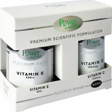 Power Of Nature Platinum Range Vitamin E 400IU 30 tabs & Δώρο Vitamin C 1000mg 20 tabs