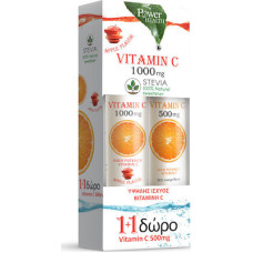 Power Health Vitamin C 1000mg Apple Stevia 24tabs & Vitamin C 500mg Orange 20tabs