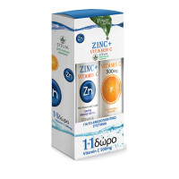 Power Of Nature Zinc & Vitamin C Stevia 20 αναβράζοντα δισκία Λεμόνι