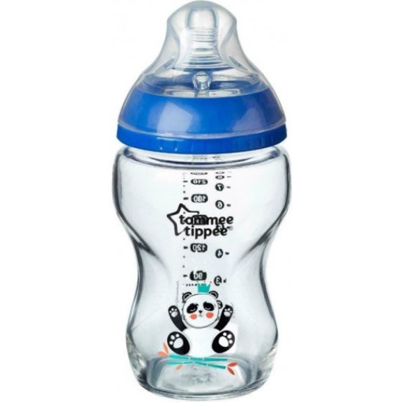 Tommee Tippee Closer To Nature Panda Blue 0m+ 250ml