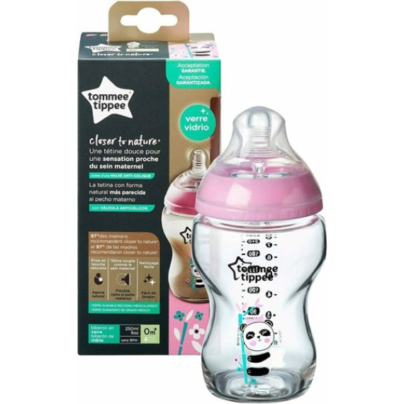 Tommee Tippee Closer To Nature Panda Poz 0m+ 250ml Tommee Tippee Closer To Nature Panda Poz 0m+ 250ml