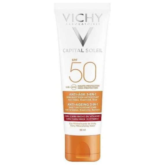 VICHY Αντιηλιακό Κατά των ρυτίδων 3-σε-1 SPF 50 VICHY Αντιηλιακό Κατά των ρυτίδων 3-σε-1 SPF 50