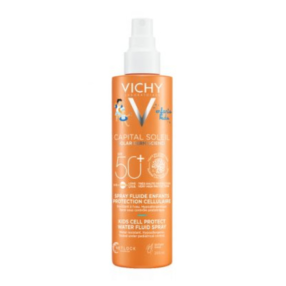 Vichy Capital Soleil Spray Παιδικό Αντηλιακό Γαλάκτωμα Σε Σπρέι SPF50+ Με Λεπτόρρευστη Υφή 200ml