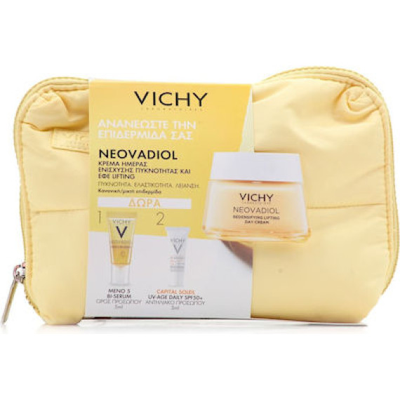 Vichy Promo Νeovadiol Redensifying Cream Αντιγηραντικη Κρεμα Προσωπου Ημερας 50ml & Neovadiol Meno 5 Bi-serum 5ml & Αντηλιακο Προσωπου Capital Soleil Uv Age Daily Spf50+ Vichy Promo Νeovadiol Redensifying Cream Αντιγηραντικη Κρεμα Προσωπου Ημερας 50ml & Neovadiol Meno 5 Bi-serum 5ml & Αντηλιακο Προσωπου Capital Soleil Uv Age Daily Spf50+