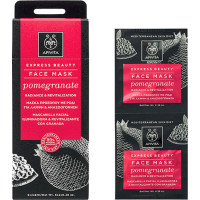 Apivita Express Beauty Face Mask Radiance Revitalization Pomegranate 2x8ml