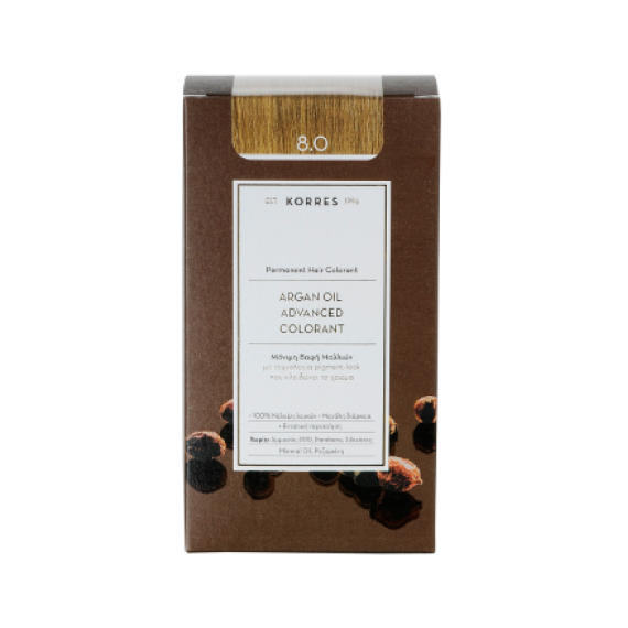 KORRES ARGAN OIL ADVANCED COLORANT 8.0 ΞΑΝΘΟ ΑΝΟΙΧΤΟ ΦΥΣΙΚΟ 145ml