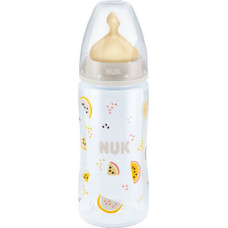  Nuk First Choice+ PP Γκρί/Κίτρινο Καρπουζάκια, Θηλή Latex 300ml 