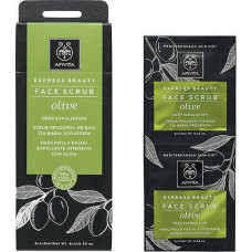 Apivita Express Beauty Face Scrub Deep Exfoliating Olive 2x8ml