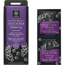 Apivita Express Beauty Face Scrub Brightening Bilberry 2x8ml