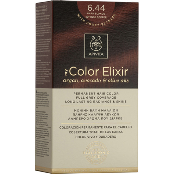  Apivita My Color Elixir 6.44 Ξανθό Σκούρο Έντονο Χάλκινο 