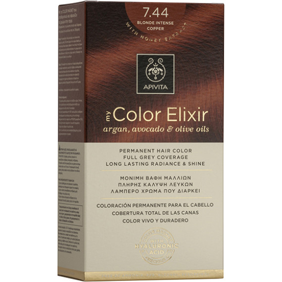  Apivita My Color Elixir 7.44 Ξανθό Έντονο Χάλκινο 