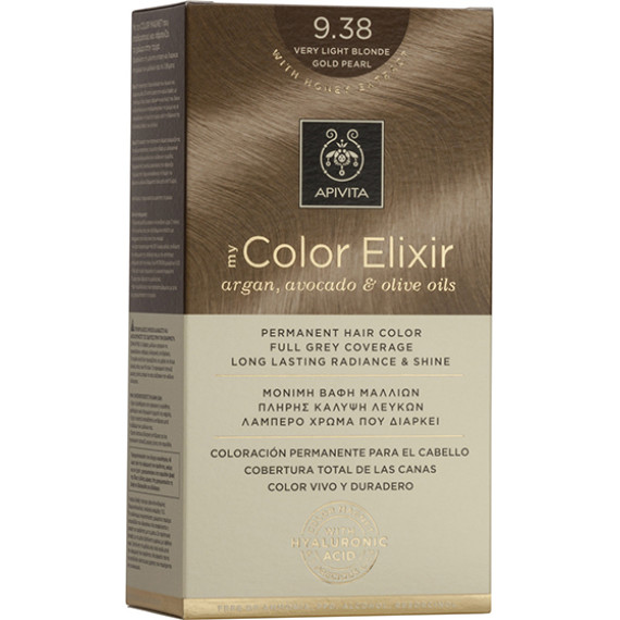 Apivita My Color Elixir 9.38 Ξανθό Πολύ Ανοιχτό Μελί Περλέ