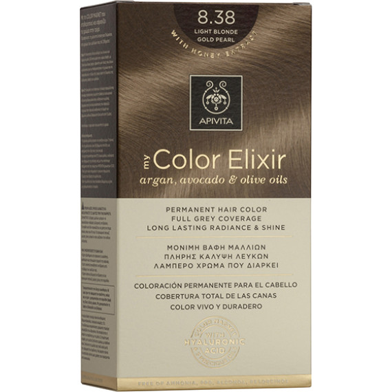  Apivita My Color Elixir 8.38 Ξανθό Ανοιχτό Μελί Περλέ 