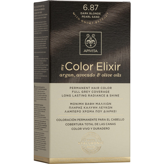  Apivita My Color Elixir 6.87 Ξανθό Σκούρο Περλέ 