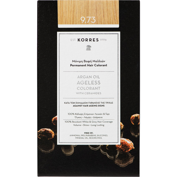  Korres Argan Oil Ageless Colorant Νο 9.73 Χρυσό Κάστανο 50ml 