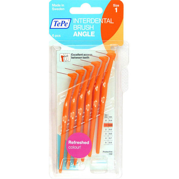 TePe Angle 0.45mm Πορτοκαλί 6τμχ