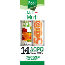  Power Health Multi+Multi 24 αναβράζοντα δισκία + Vitamin C 500mg 20 αναβράζοντα δισκία 