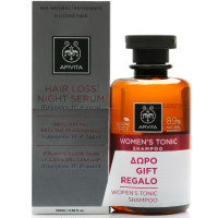 APIVITA Hair Loss Night Serum Ορός Νύχτας κατά της Τριχόπτωσης 100ml & ΔΩΡΟ Τονωτικό Σαμπουάν για Γυναίκες 250ml