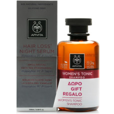 APIVITA Hair Loss Night Serum Ορός Νύχτας κατά της Τριχόπτωσης 100ml & ΔΩΡΟ Τονωτικό Σαμπουάν για Γυναίκες 250ml
