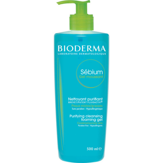 Bioderma Sebium Purifying Foaming Gel Combination/Oily Skin 500ml Bioderma Sebium Purifying Foaming Gel Combination/Oily Skin 500ml